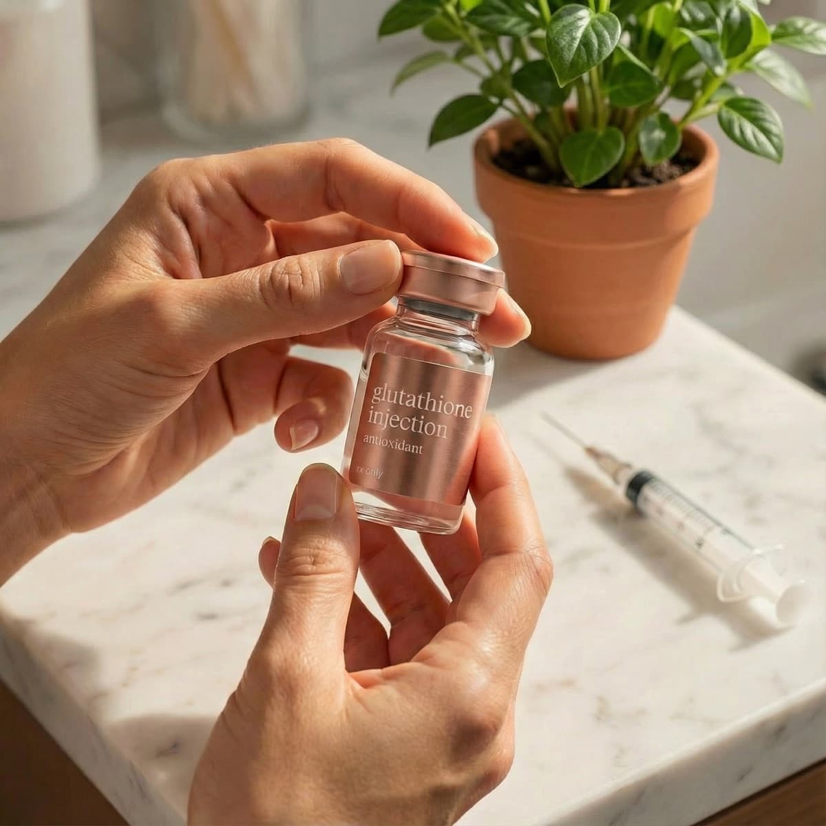 Glutathione injection vial